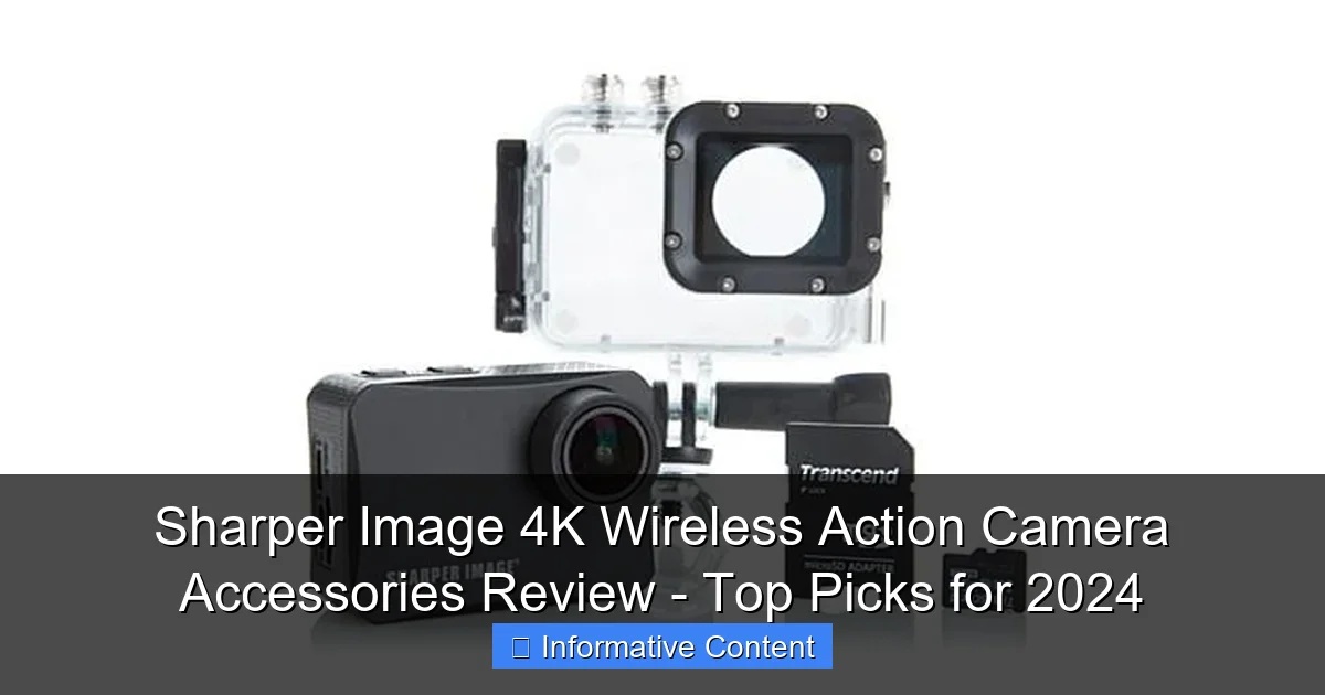 Sharper Image 4K Wireless Action Camera Accessories Review - Top Picks for 2024