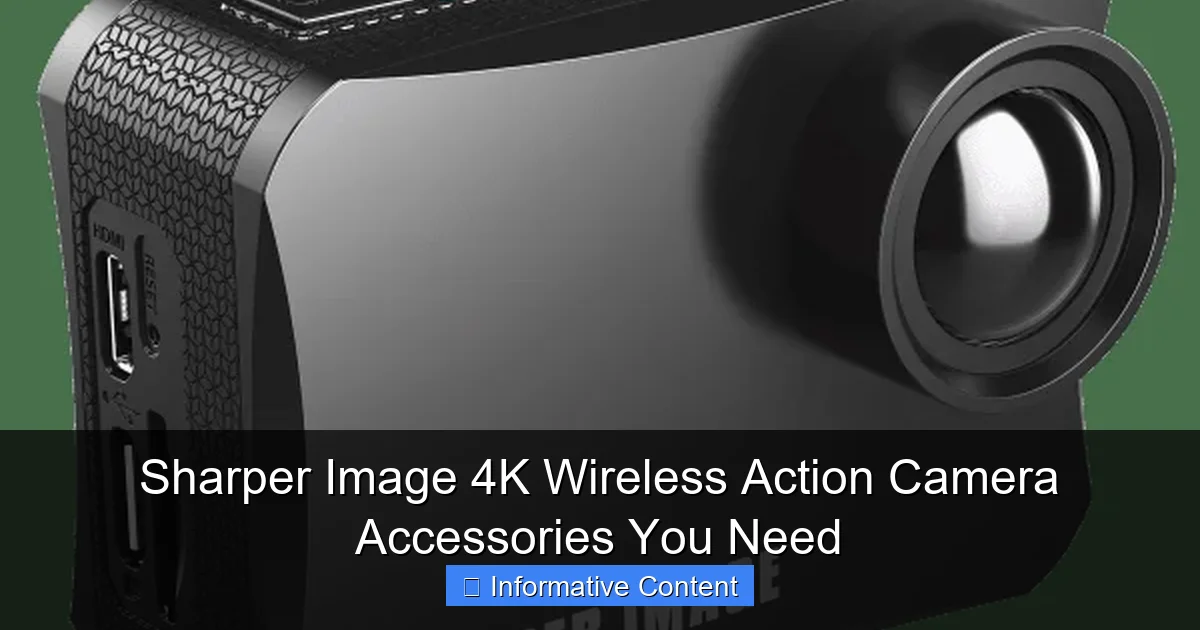 Sharper Image 4K Wireless Action Camera Accessories You Need