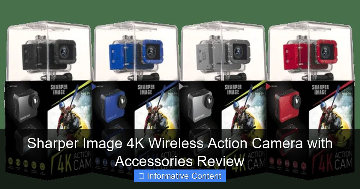 Sharper Image 4K Wireless Action Camera with Accessories Review