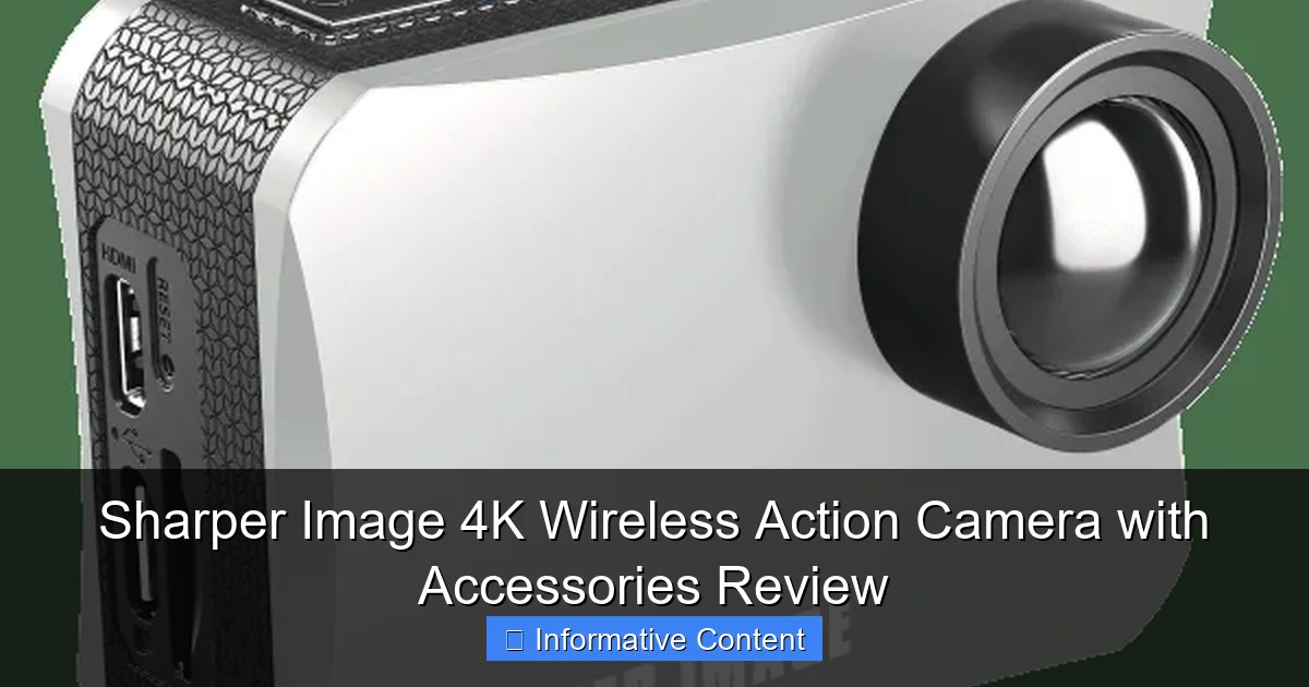 Sharper Image 4K Wireless Action Camera with Accessories Review
