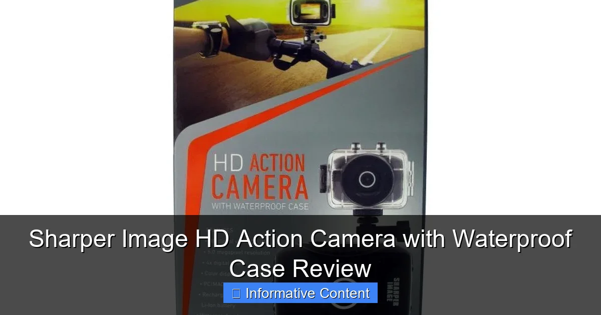 Sharper Image HD Action Camera with Waterproof Case Review