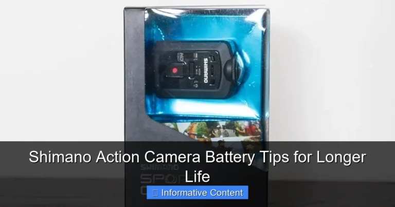 Shimano Action Camera Battery Tips for Longer Life