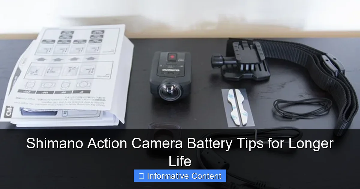 Shimano Action Camera Battery Tips for Longer Life