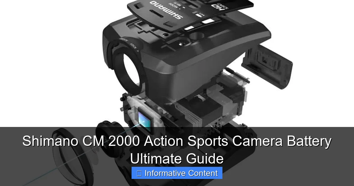 Shimano CM 2000 Action Sports Camera Battery Ultimate Guide