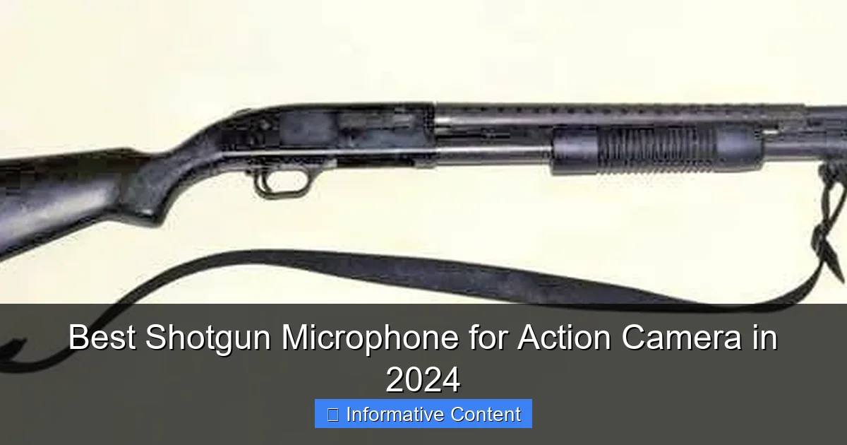 Best Shotgun Microphone for Action Camera in 2024