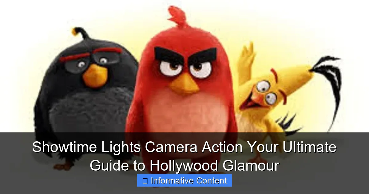 Showtime Lights Camera Action Your Ultimate Guide to Hollywood Glamour
