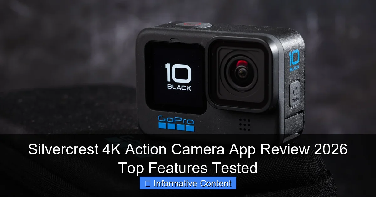 Silvercrest 4K Action Camera App Review 2026 Top Features Tested