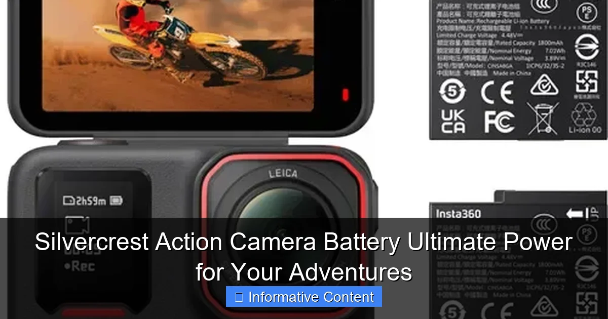 Silvercrest Action Camera Battery Ultimate Power for Your Adventures