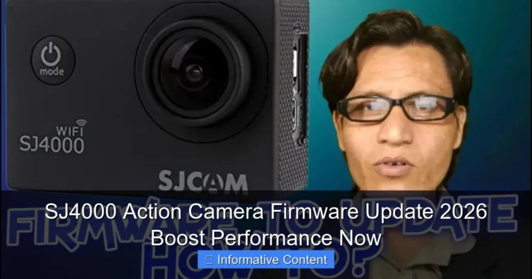 SJ4000 Action Camera Firmware Update 2026 Boost Performance Now