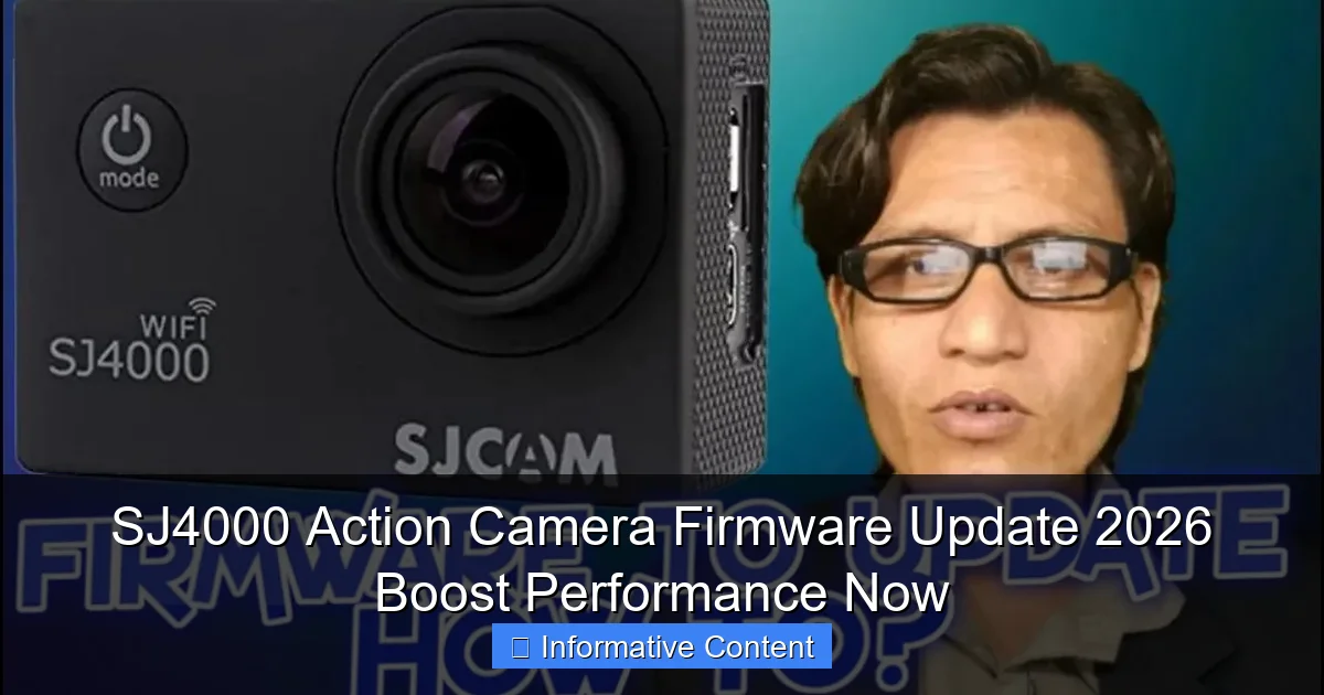 SJ4000 Action Camera Firmware Update 2026 Boost Performance Now