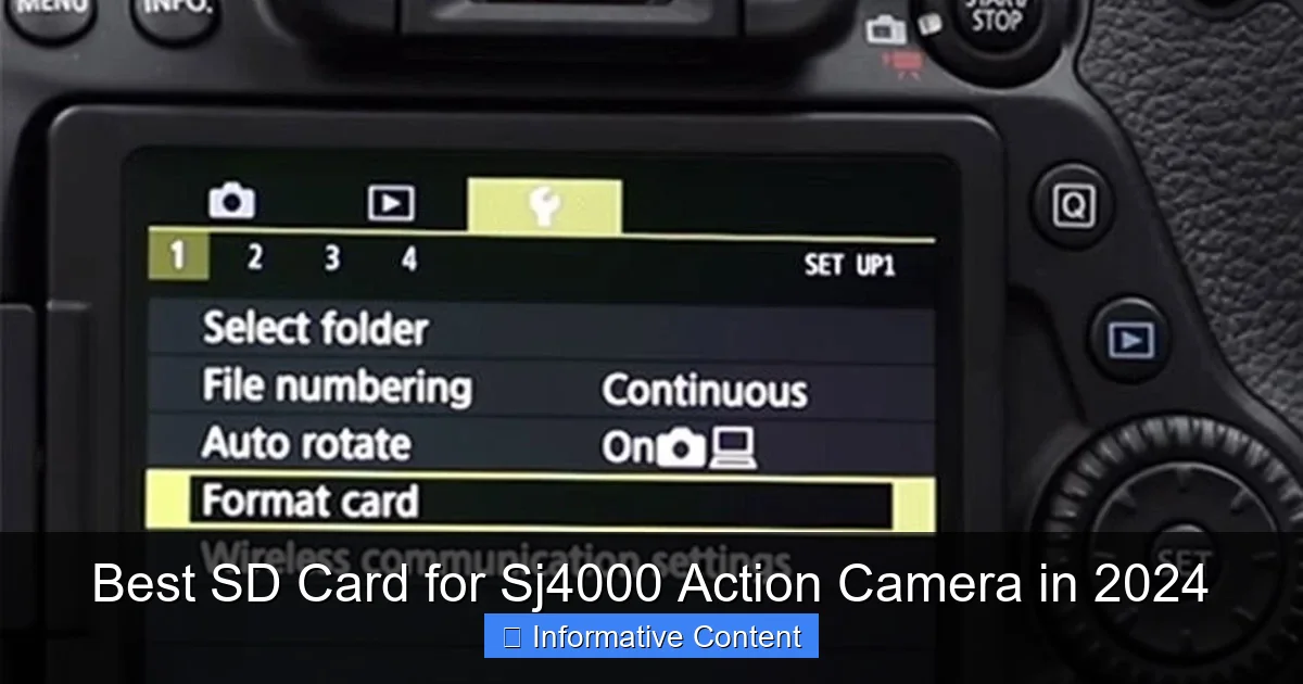 Best SD Card for Sj4000 Action Camera in 2024