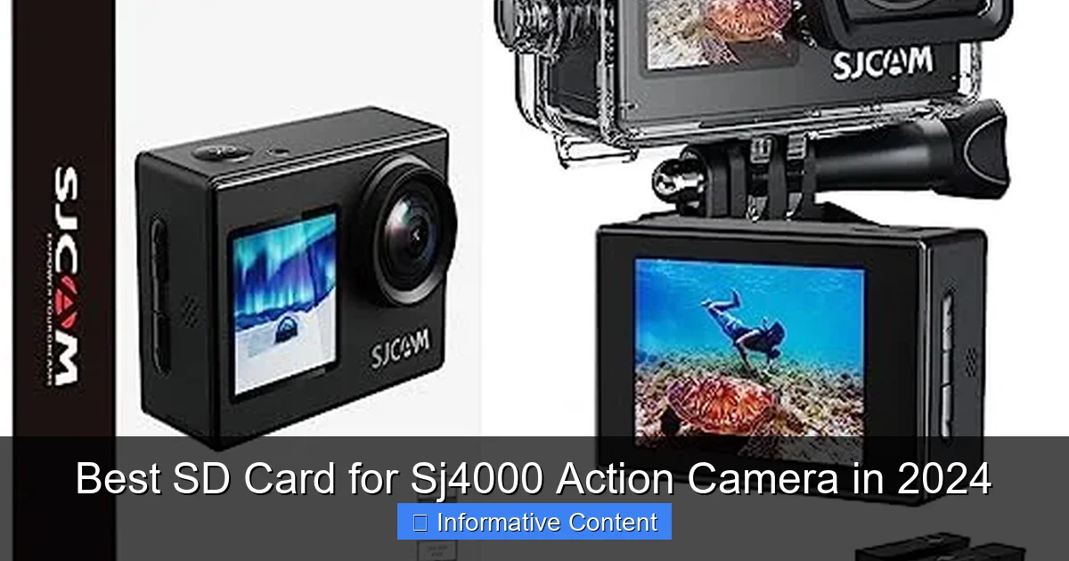 Best SD Card for Sj4000 Action Camera in 2024