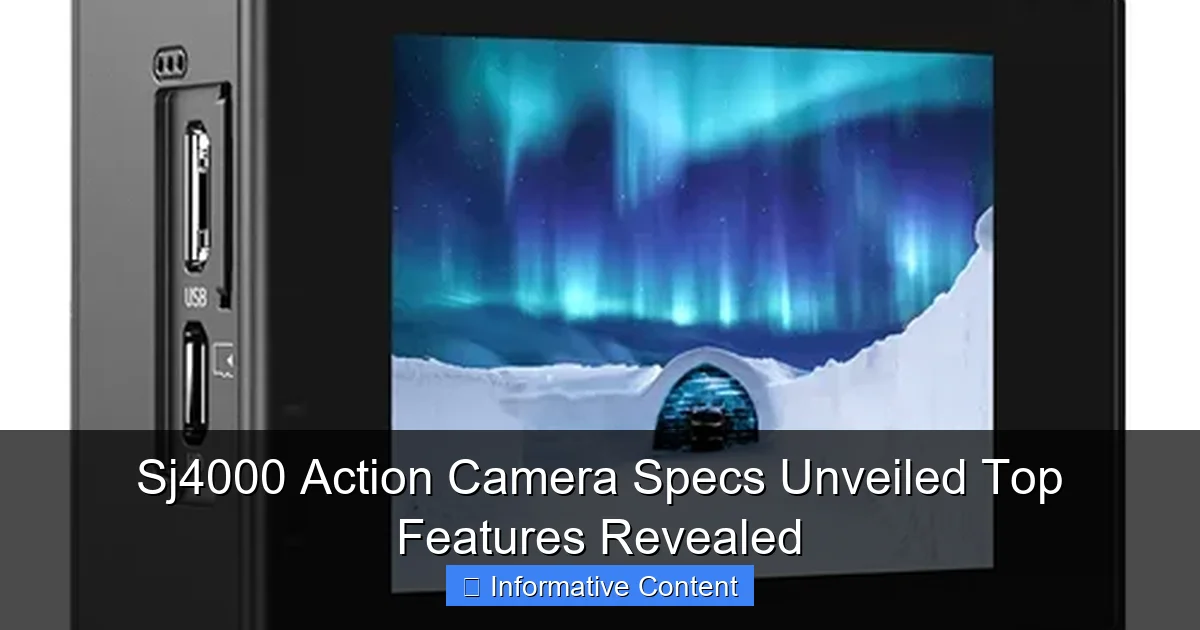 Sj4000 Action Camera Specs Unveiled Top Features Revealed