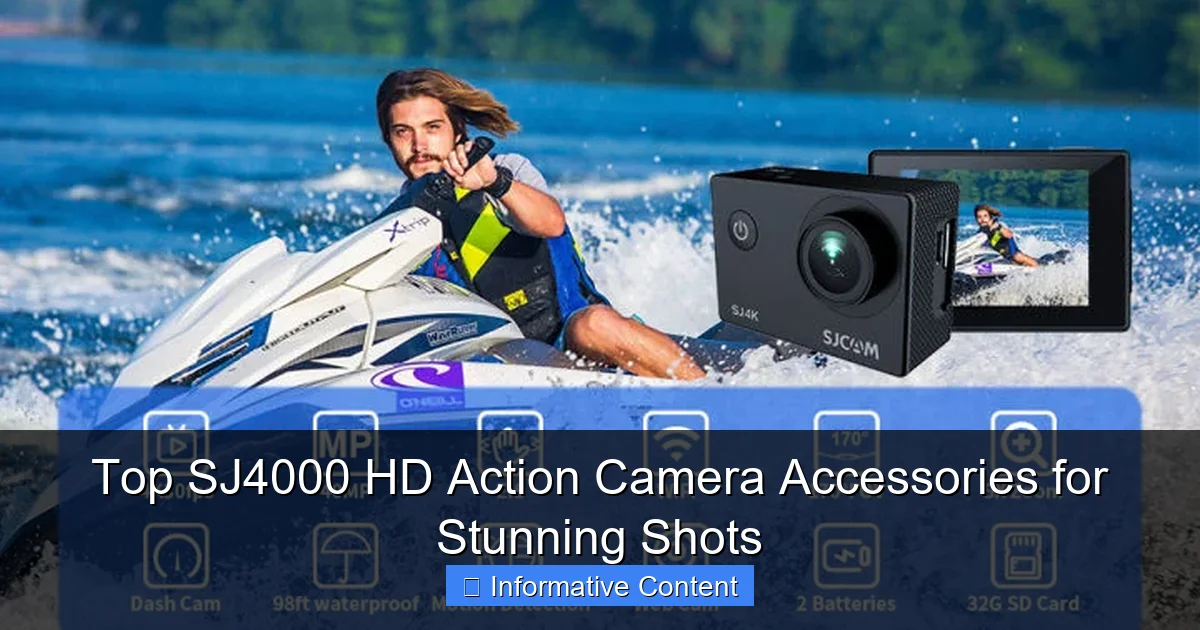 Top SJ4000 HD Action Camera Accessories for Stunning Shots