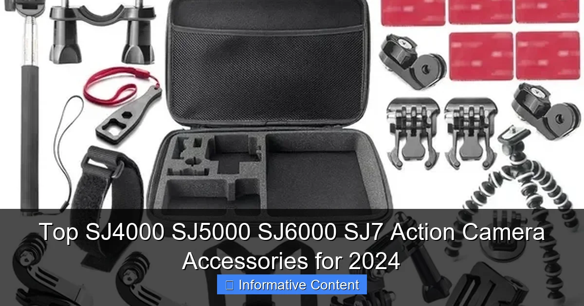 Top SJ4000 SJ5000 SJ6000 SJ7 Action Camera Accessories for 2024