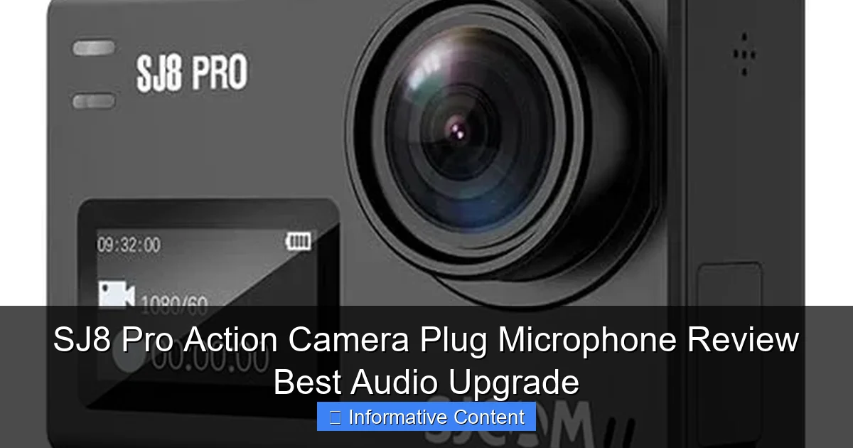 SJ8 Pro Action Camera Plug Microphone Review Best Audio Upgrade