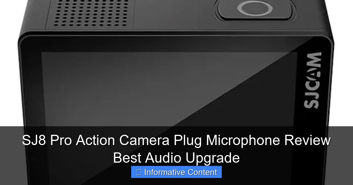 SJ8 Pro Action Camera Plug Microphone Review Best Audio Upgrade