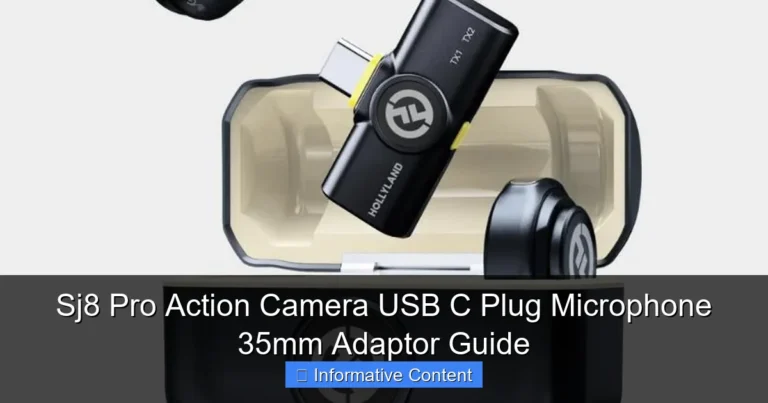 Sj8 Pro Action Camera USB C Plug Microphone 35mm Adaptor Guide