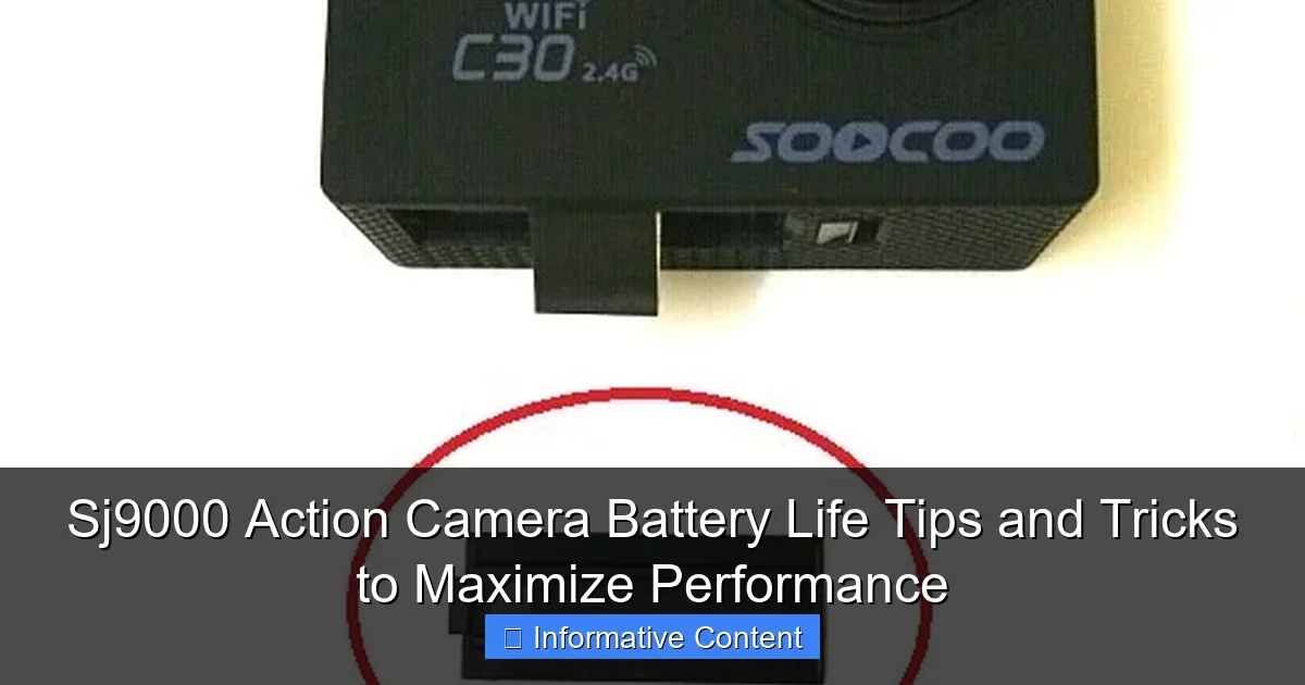 Sj9000 Action Camera Battery Life Tips and Tricks to Maximize Performance
