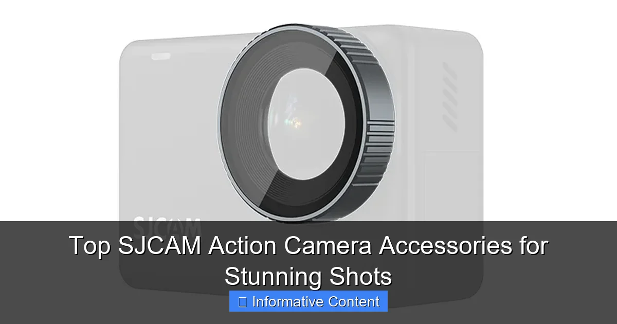Top SJCAM Action Camera Accessories for Stunning Shots