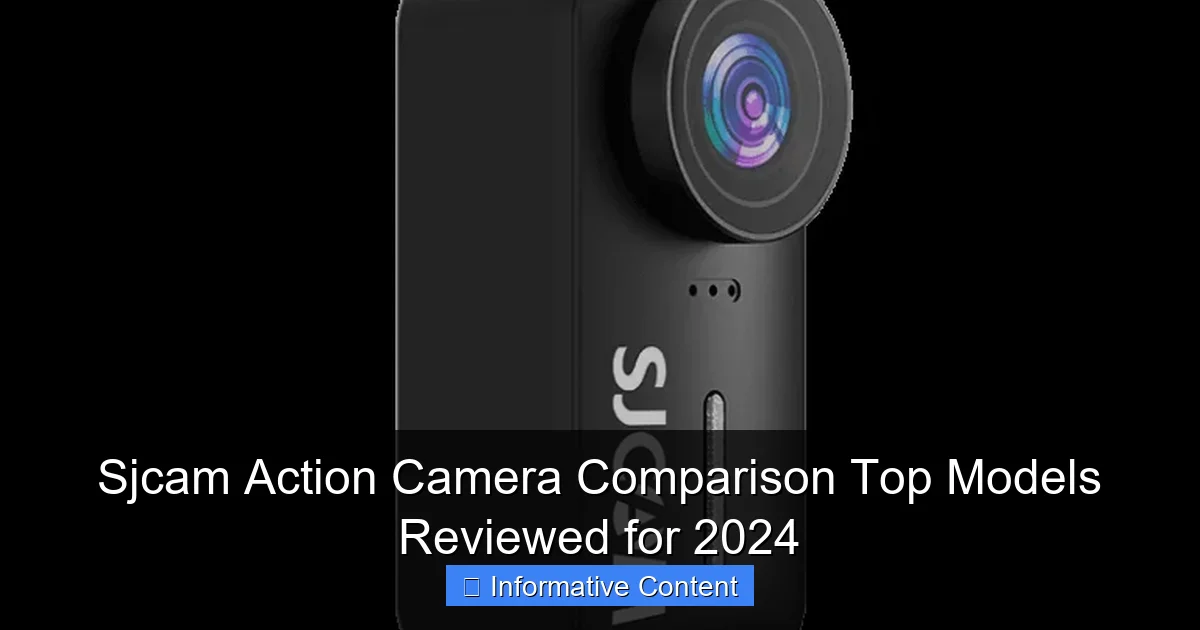 Sjcam Action Camera Comparison Top Models Reviewed for 2024