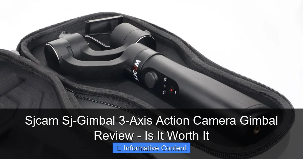 Sjcam Sj-Gimbal 3-Axis Action Camera Gimbal Review - Is It Worth It