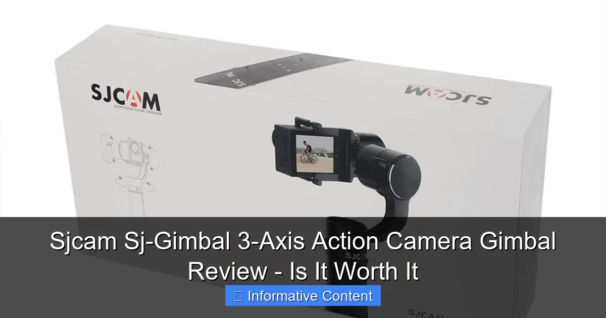 Sjcam Sj-Gimbal 3-Axis Action Camera Gimbal Review - Is It Worth It