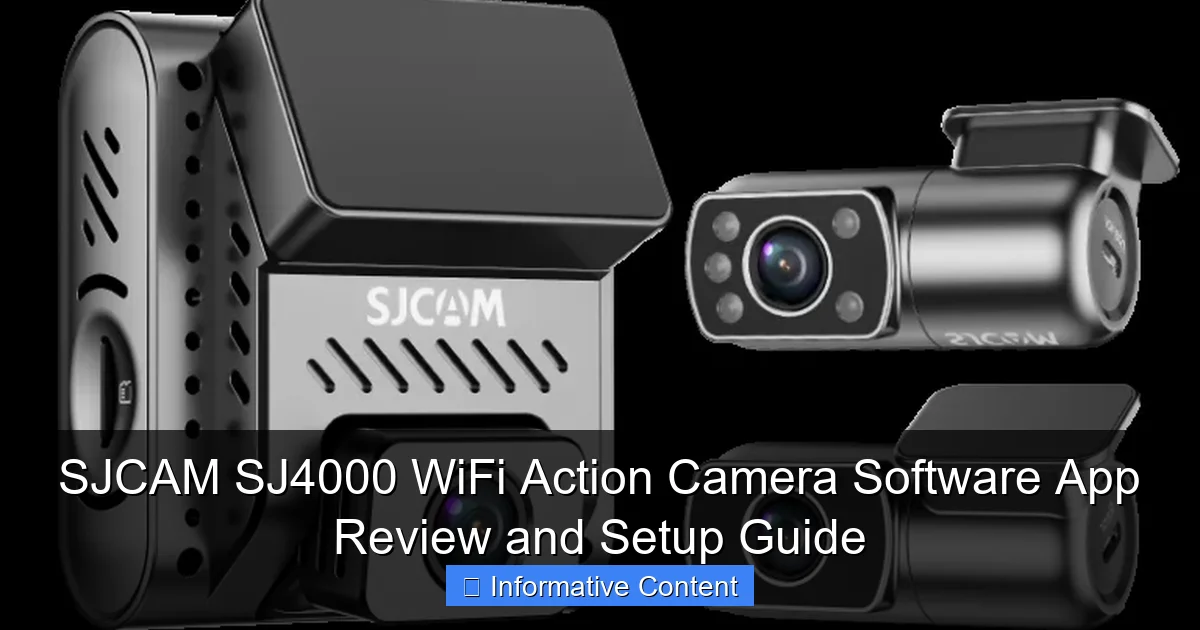 SJCAM SJ4000 WiFi Action Camera Software App Review and Setup Guide