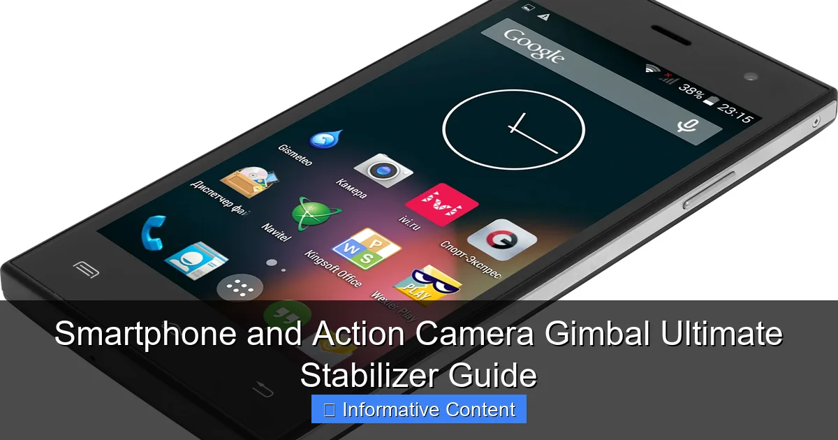 Smartphone and Action Camera Gimbal Ultimate Stabilizer Guide