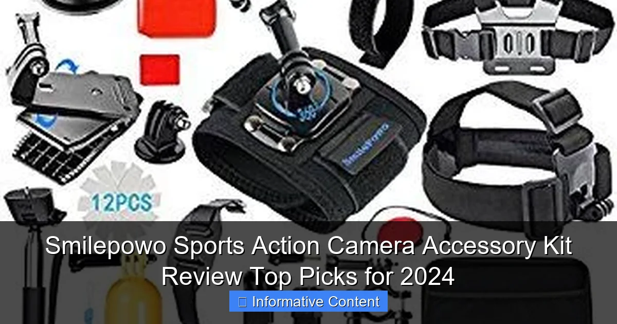 Smilepowo Sports Action Camera Accessory Kit Review Top Picks for 2024