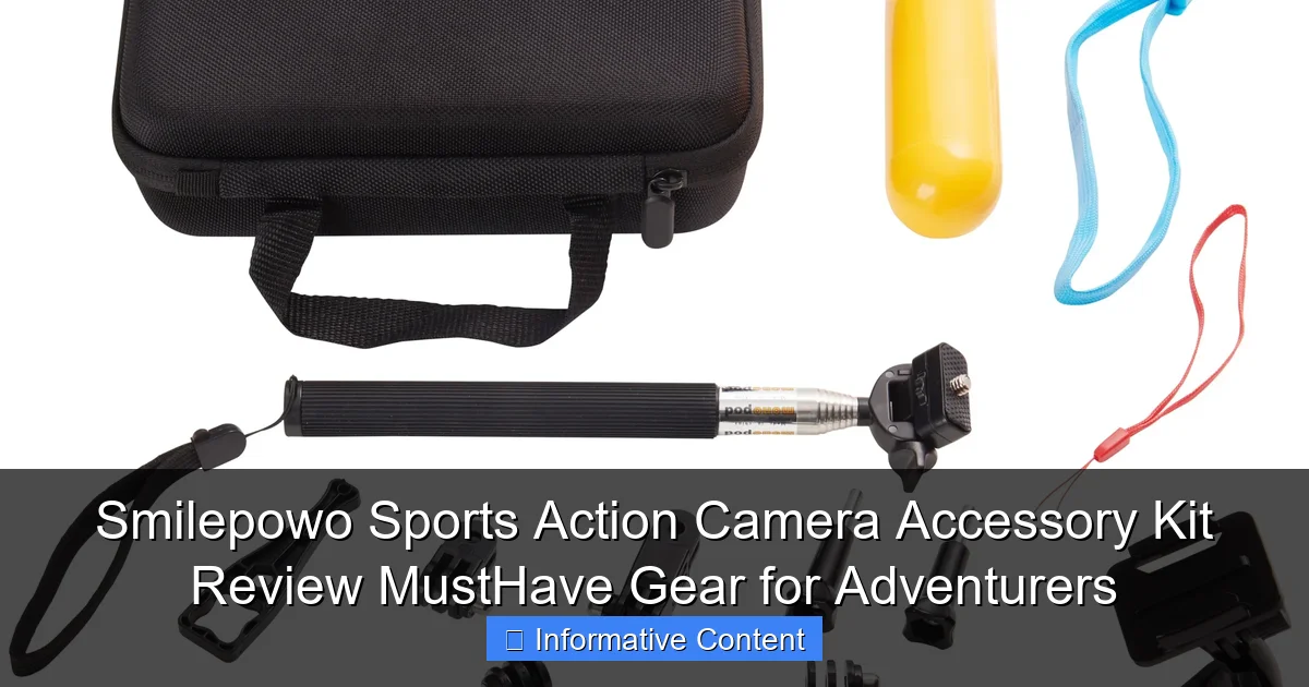 Smilepowo Sports Action Camera Accessory Kit Review MustHave Gear for Adventurers