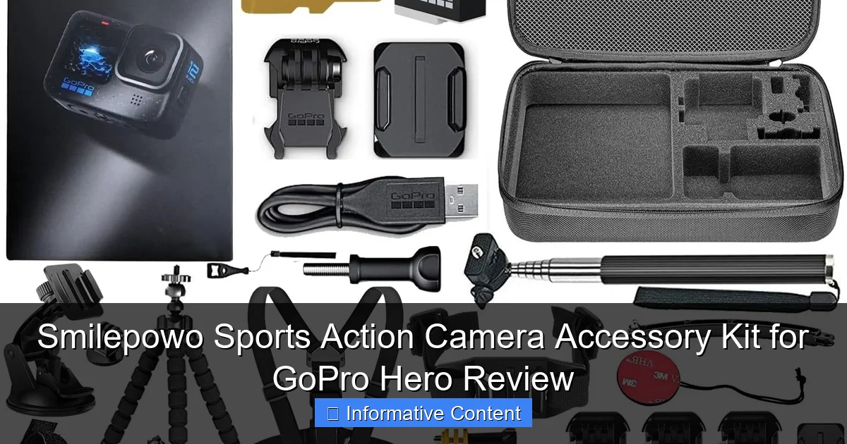 Smilepowo Sports Action Camera Accessory Kit for GoPro Hero Review