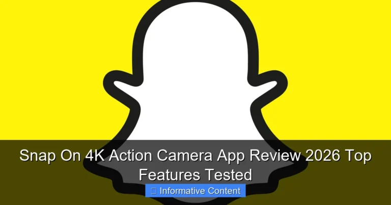 Snap On 4K Action Camera App Review 2026 Top Features Tested
