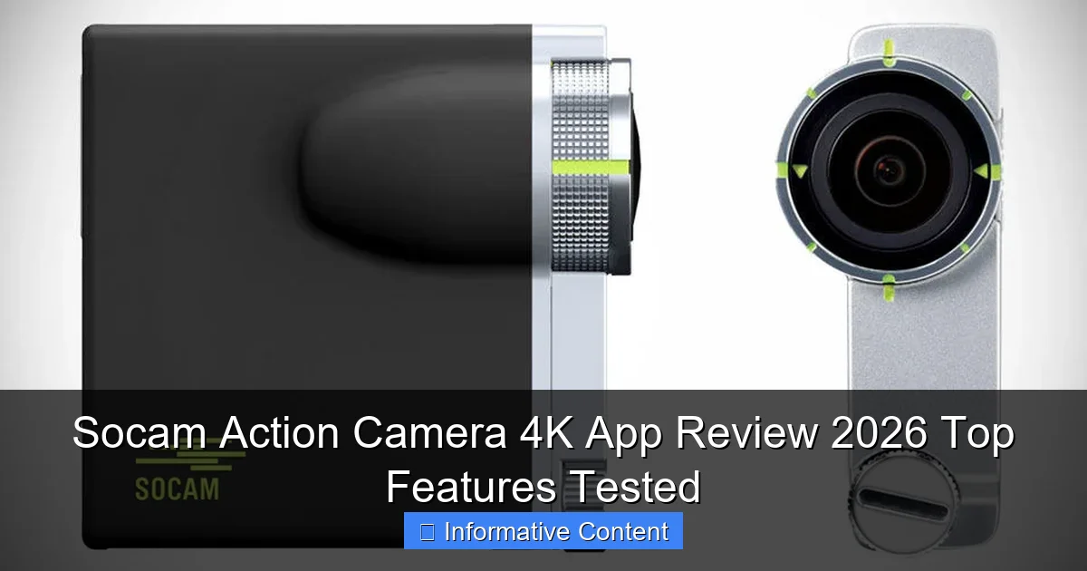 Socam Action Camera 4K App Review 2026 Top Features Tested