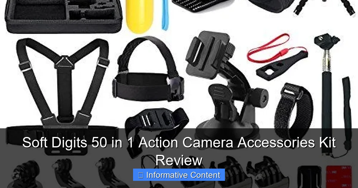 Soft Digits 50 in 1 Action Camera Accessories Kit Review