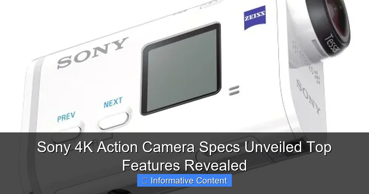 Sony 4K Action Camera Specs Unveiled Top Features Revealed