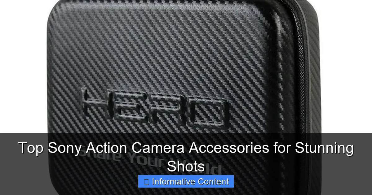 Top Sony Action Camera Accessories for Stunning Shots