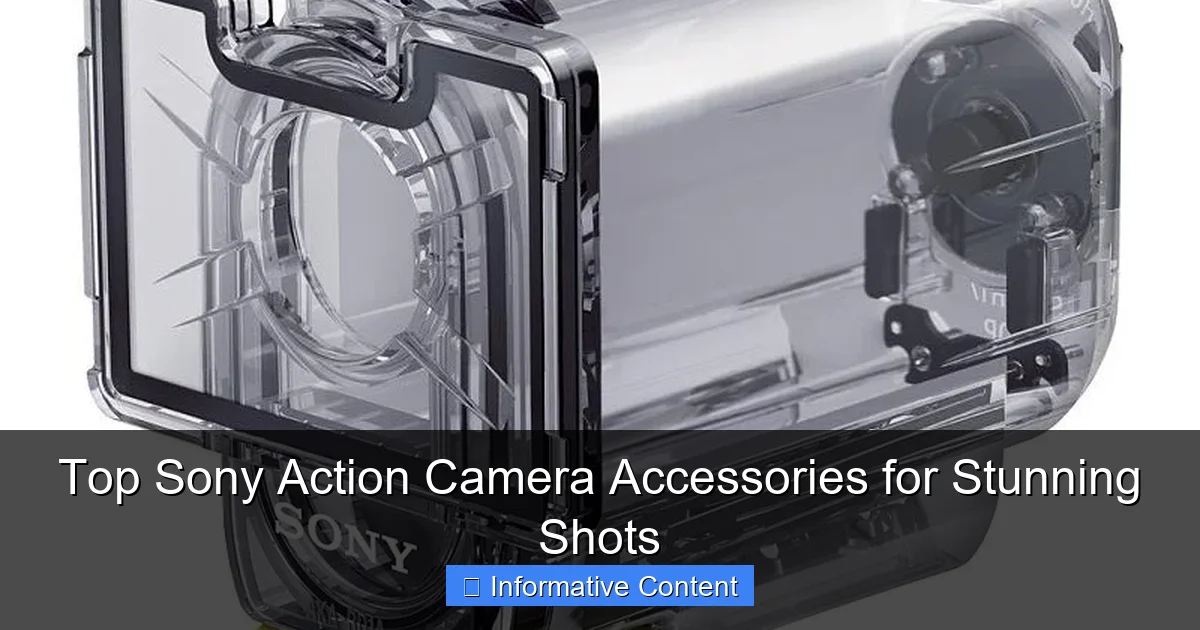 Top Sony Action Camera Accessories for Stunning Shots
