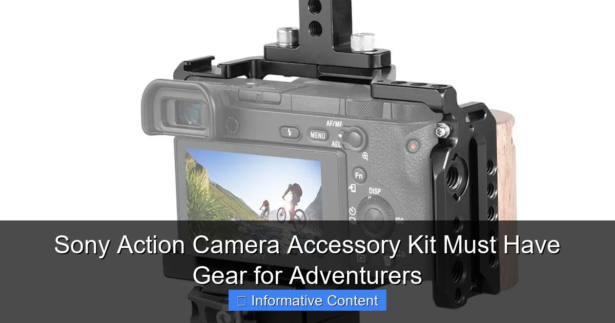 Sony Action Camera Accessory Kit Must Have Gear for Adventurers