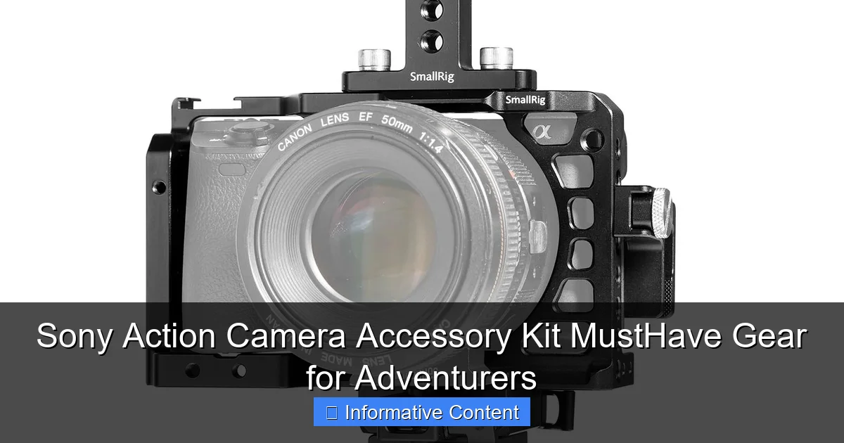 Sony Action Camera Accessory Kit MustHave Gear for Adventurers