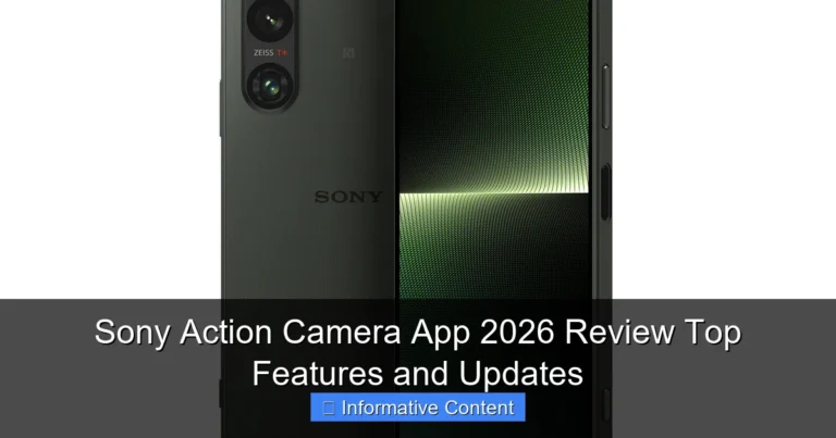Sony Action Camera App 2026 Review Top Features and Updates