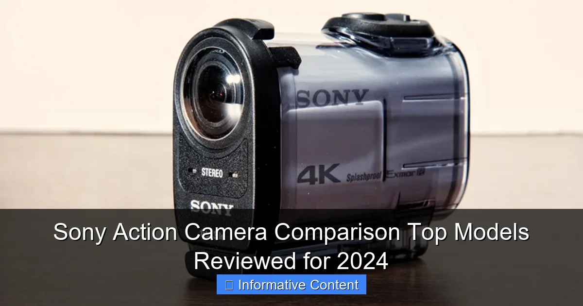 Sony Action Camera Comparison Top Models Reviewed for 2024