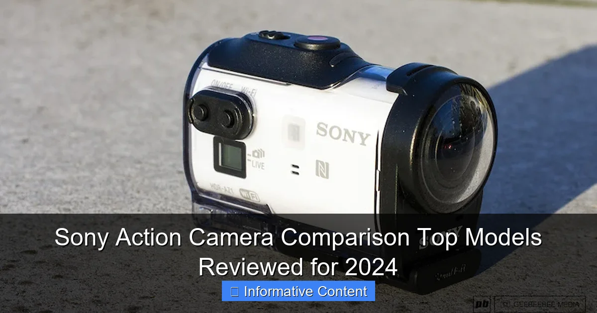 Sony Action Camera Comparison Top Models Reviewed for 2024
