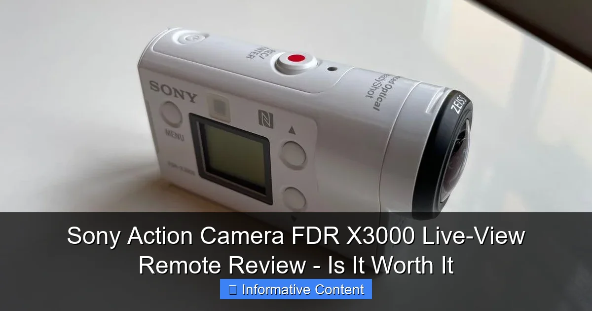 Sony Action Camera FDR X3000 Live-View Remote Review - Is It Worth It