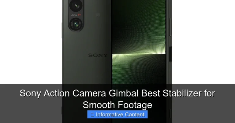 Sony Action Camera Gimbal Best Stabilizer for Smooth Footage
