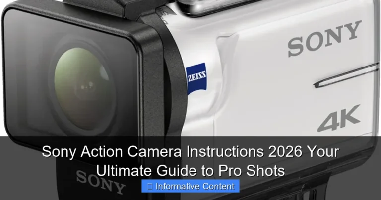 Sony Action Camera Instructions 2026 Your Ultimate Guide to Pro Shots