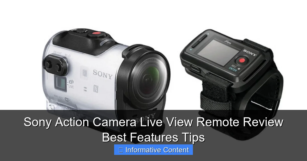 Sony Action Camera Live View Remote Review Best Features Tips