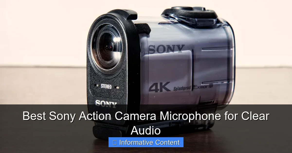 Best Sony Action Camera Microphone for Clear Audio