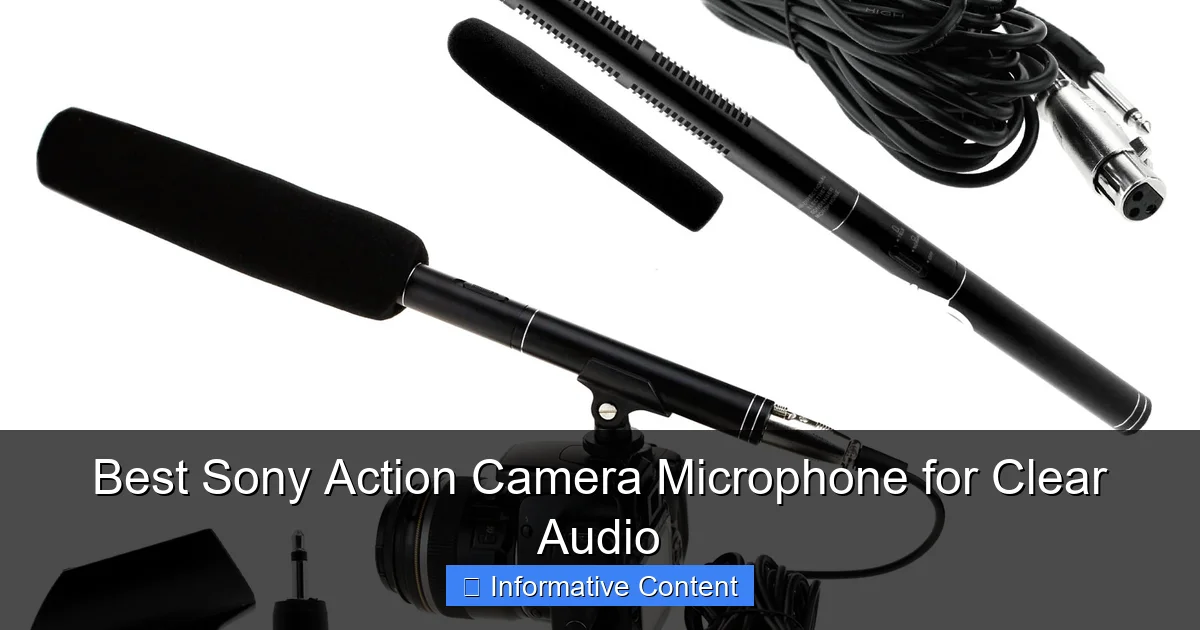 Best Sony Action Camera Microphone for Clear Audio