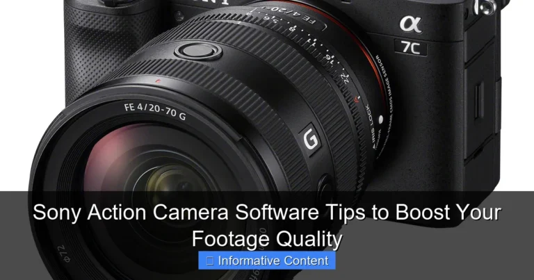 Sony Action Camera Software Tips to Boost Your Footage Quality